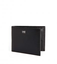 Cavalli Class Black Coin Pocket Bifold Wallet