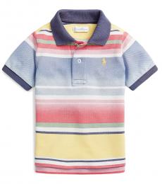 Ralph Lauren Baby Boys Multicolor Striped Mesh Polo