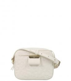 White Sofia Mini Crossbody Bag