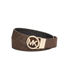 Michael Kors Dark Brown Reversible Signature Belt