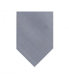 Silver Grey Sleek Stripe Slim Tie