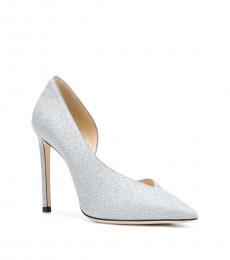 Silver Sophia Glitter Heels