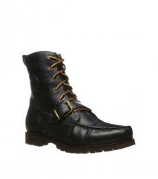 Ralph Lauren Navy Ranger Leather Boots