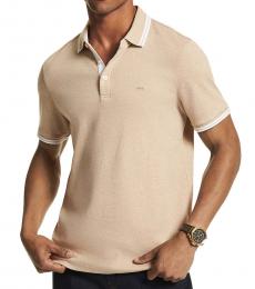 Michael Kors Beige Greenwich Tipped Polo