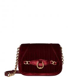Ralph Lauren Merlot Stonegate Small Crossbody