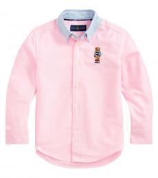 Ralph Lauren Little Boys New Rose Preppy Bear Shirt