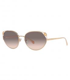 Bulgari Rose Gold Cat Eye Sunglasses