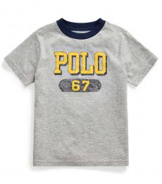 Ralph Lauren Little Boys Andover Heather Logo T-Shirt