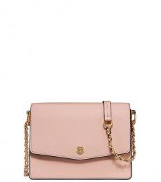 Tory Burch Pale Apricot Robinson Small Shoulder Bag