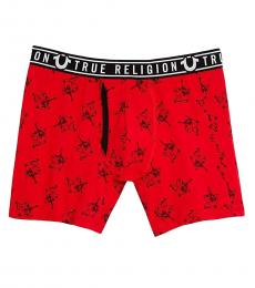True Religion Red Buddha Boxer Brief Underwear