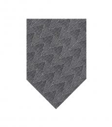 Grey Zig Zag Pattern Tie
