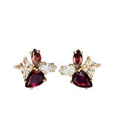 Kate Spade Red Crystal Stud Earrings
