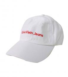 Calvin Klein White Baseball Hat