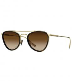 Burberry Brown Gold Classic Sunglasses