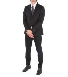 Ermenegildo Zegna Black Side Vents 2-Button Suit