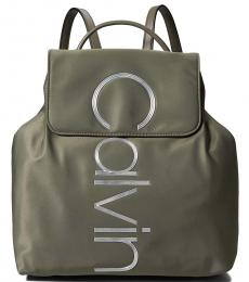 Calvin Klein Olive Mallory Medium Backpack