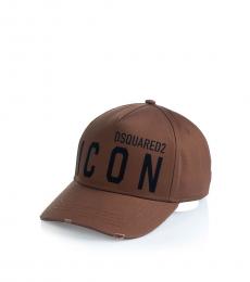 Brown Black Logo Hat