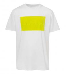 Calvin Klein Boys White Tone On Tone T-shirt