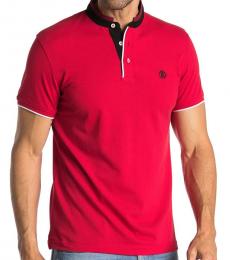 Roberto Cavalli Red Classic Short Sleeve Polo