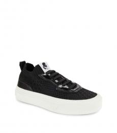 Karl Lagerfeld Black Low Top Sneakers