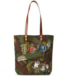 Ralph Lauren Camo Print Camouflage Large Tote