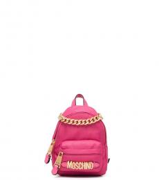 Moschino Pink Logo Mini Crossbody Bag