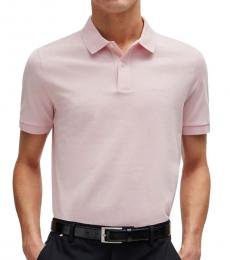 Hugo Boss Light Pink Logo Polo