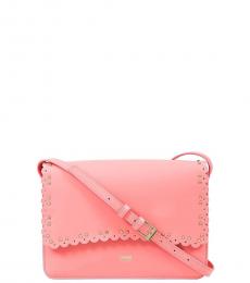 Cavalli Class Pink Leolace Small Crossbody Bag