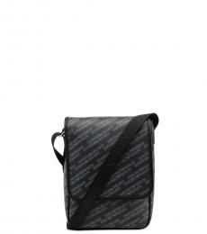 Emporio Armani Black Signature Medium Crossbody