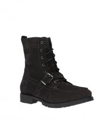 Ralph Lauren Charcoal Ranger Strap Hiking Boots