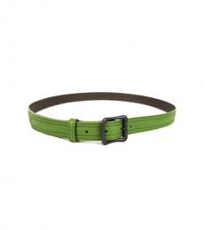 Bottega Veneta Light Green Leather Belt