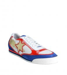 Multicolor Leather Canvas Sneakers