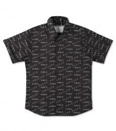 Philipp Plein Baby Boys Black Logo Printed Shirt