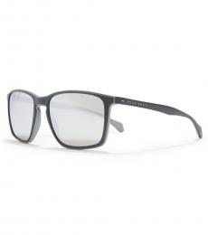 Black Polarized Rectangular Sunglasses