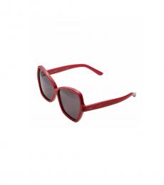 Celine Red Oversized Sunglasses