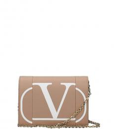 Valentino Garavani Pink Logo Mini Crossbody