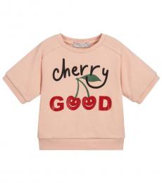 Stella McCartney Little Girls Pink Cherry Good Sweatshirt