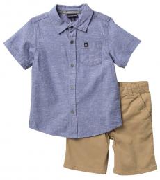 Calvin Klein 2 Piece Shirt/Shorts Set (Little Boys)
