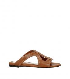 Brown Leather Flats