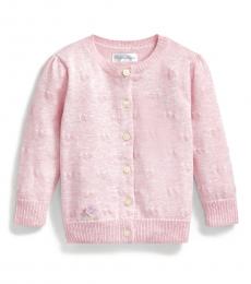 Ralph Lauren Baby Girls Pink Hearts Cardigan