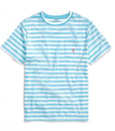 Ralph Lauren Boys Neptune Blue Striped T-Shirt