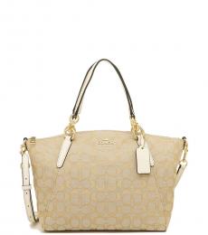 Coach Light Khaki Chalk Kelsey Medium Satchel