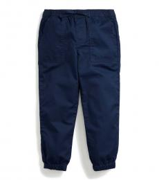 Ralph Lauren Little Girls French Navy Twill Joggers
