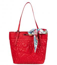 Betsey Johnson Red XO Aaliya Shopper Medium Tote