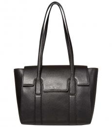 Karl Lagerfeld Black/Silver Cassandra Large Tote