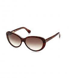 Balenciaga Tortoise Brown Cat-Eye Sunglasses