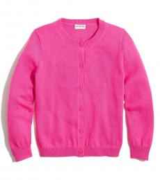 J.Crew Little Girls Vivid Azalea Casey Cardigan