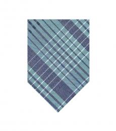 Mint Green Blue Plaid Classic Tie