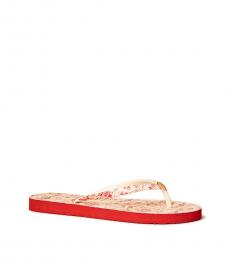 tory burch red flip flops