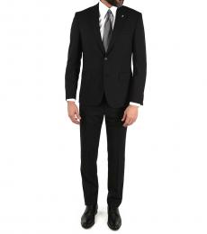 Corneliani Black  Mini Check 2-Button Right Suit